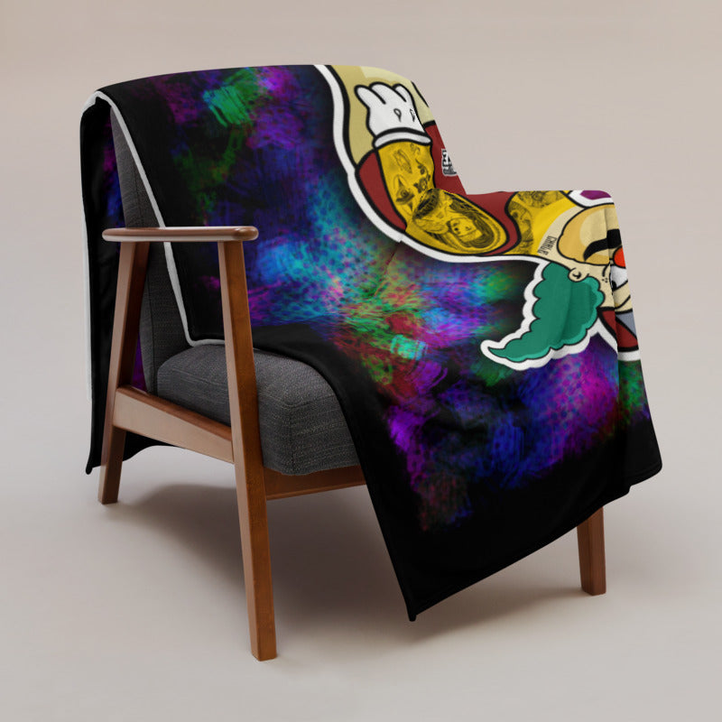 Krusty the Clown Cholo Throw Blanket