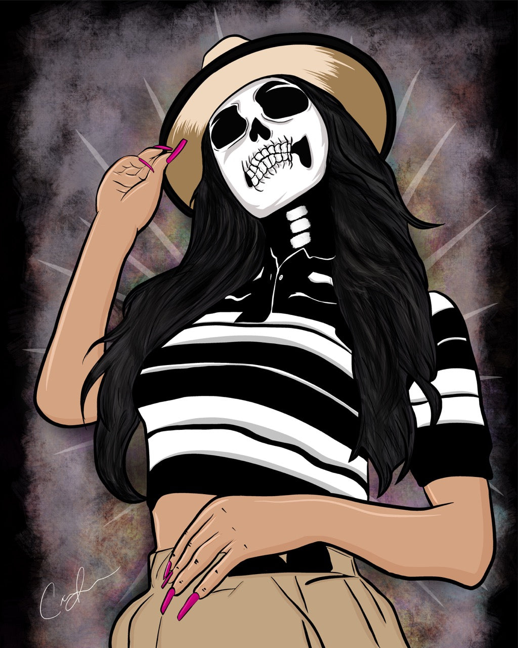 chola sugar skull girl