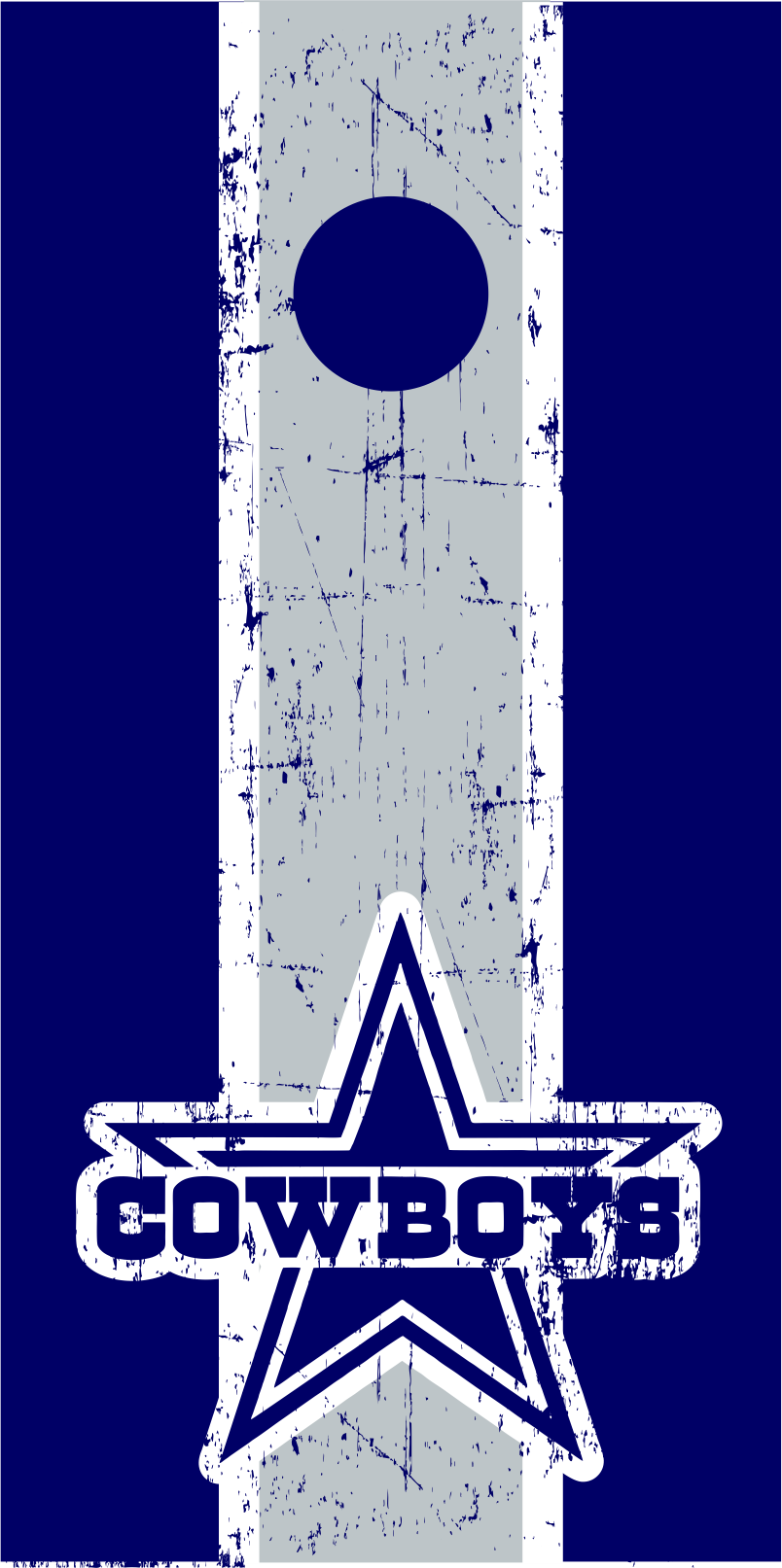 Cowboys Cornhole Wrap Set