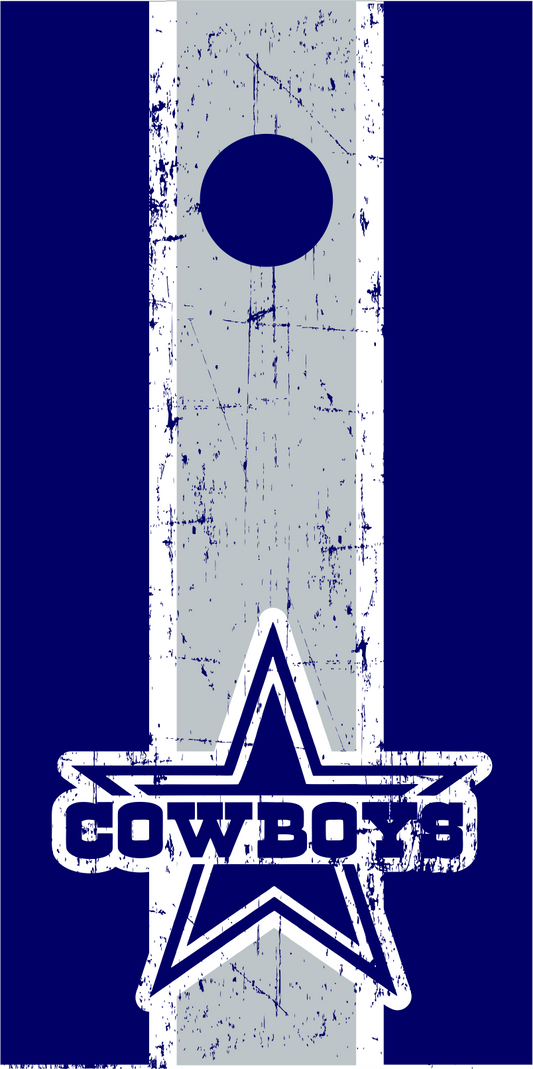 Cowboys Cornhole Wrap Set