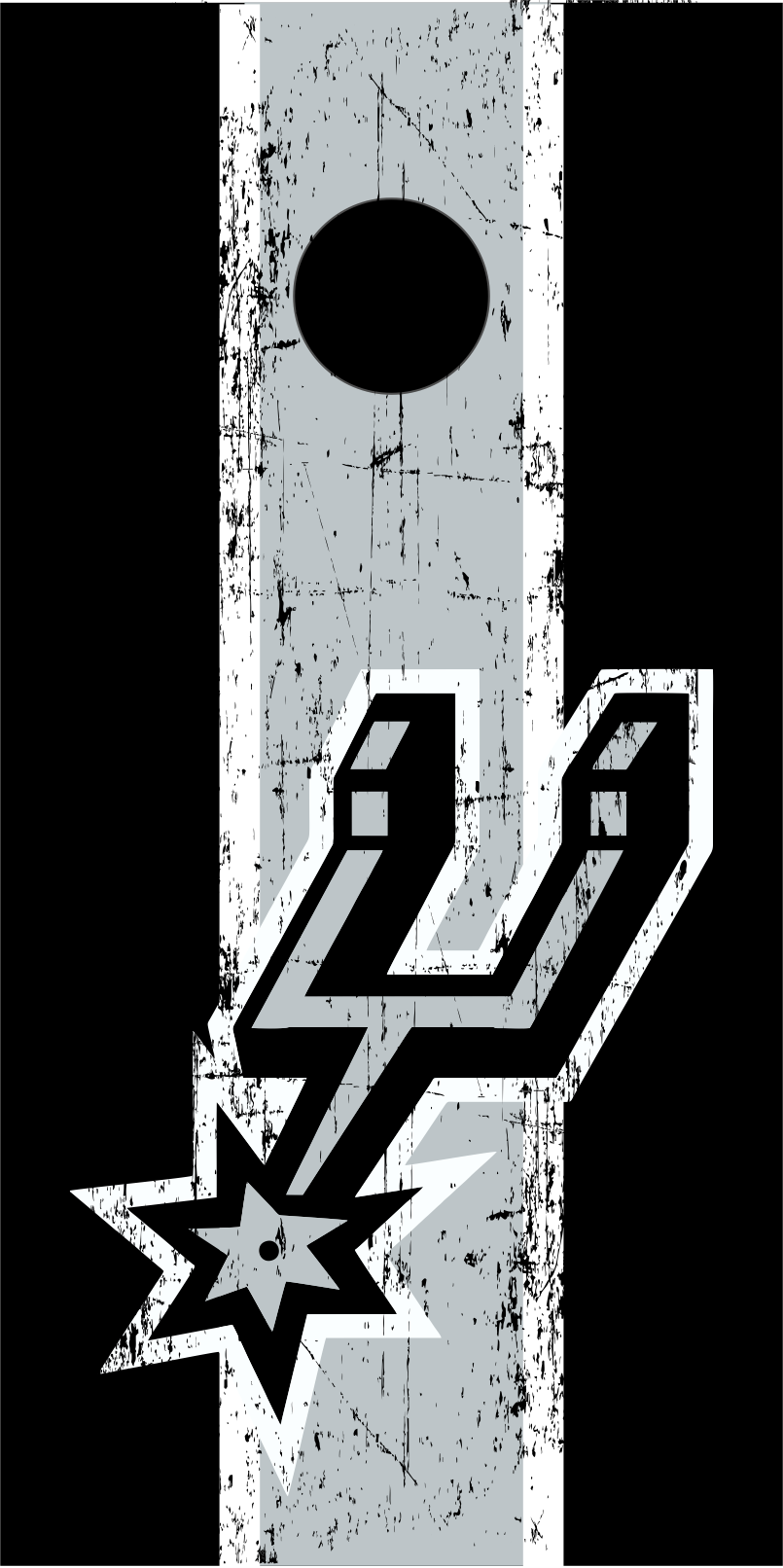 San Antonio Spurs Cornhole Wrap Set