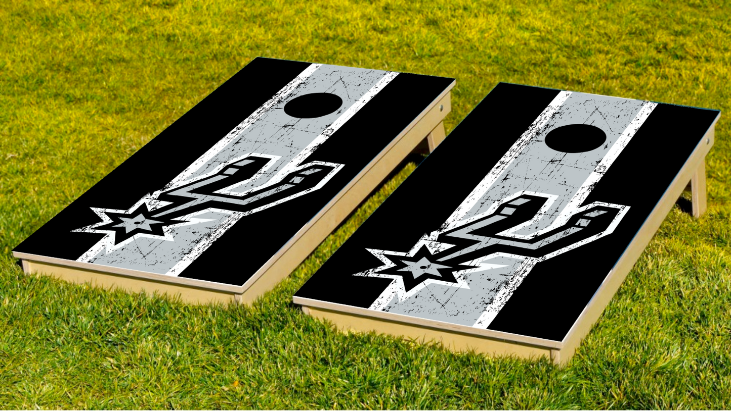 San Antonio Spurs Cornhole Wrap Set