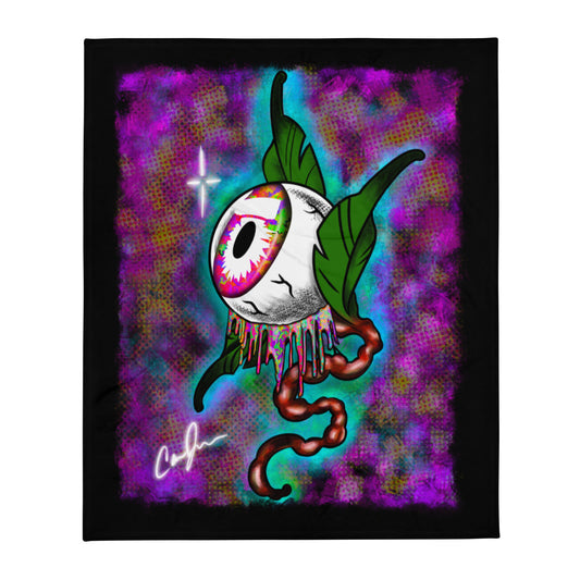 Dripping Eye Throw Blanket