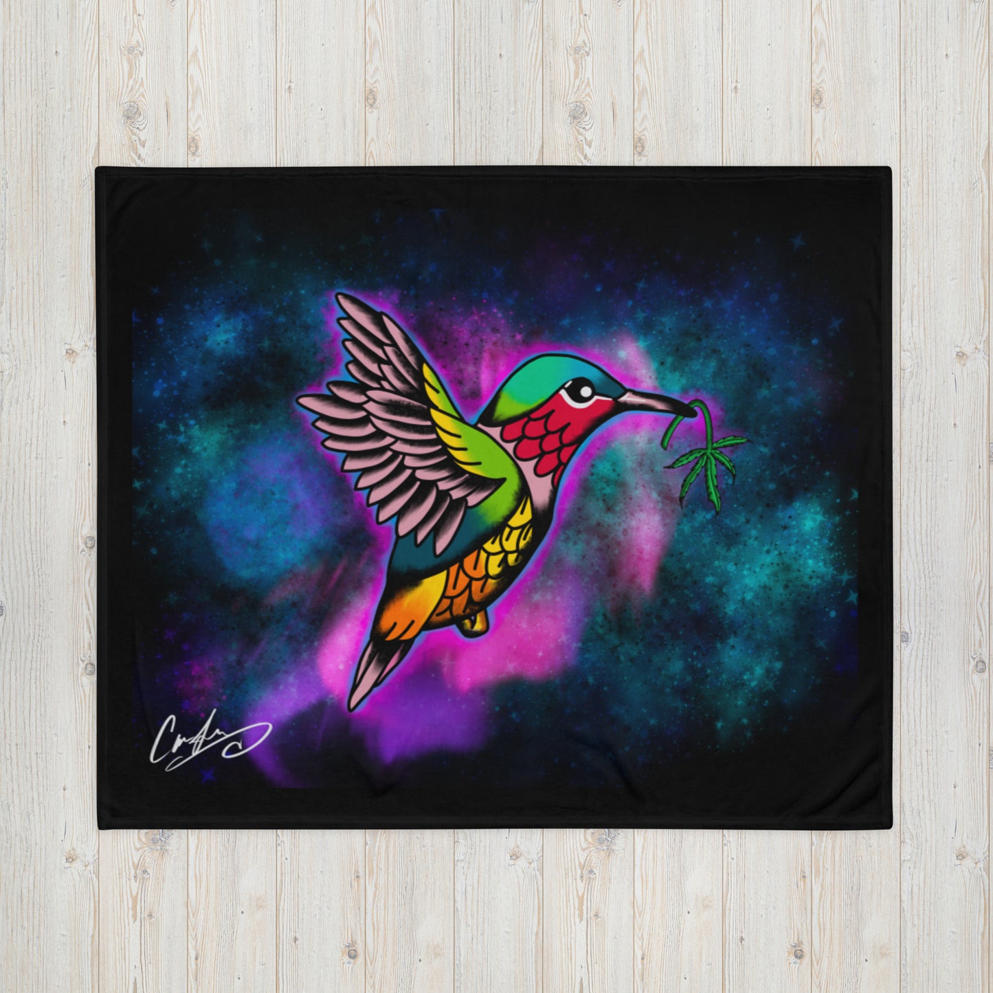 Hummingbird Throw Blanket