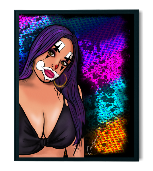 Chola Clown Print