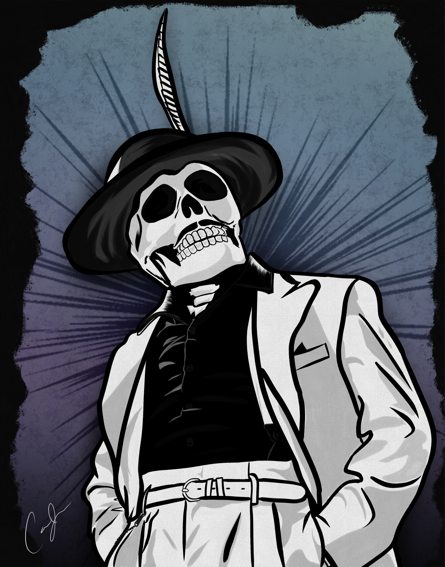 Pachuco Skull Digital Print